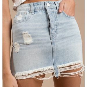 TOBI jean skirt